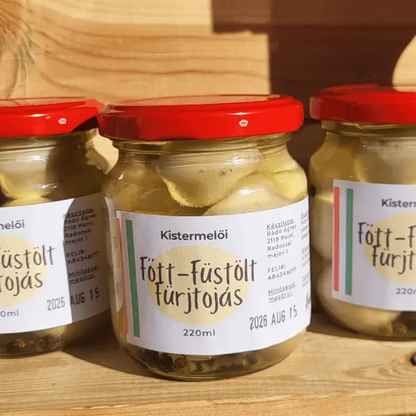 Főtt-füstölt fürjtojás 220ml