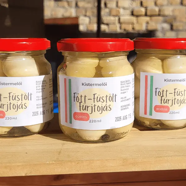 Főtt-füstölt fürjtojás ecetes lében 220ml